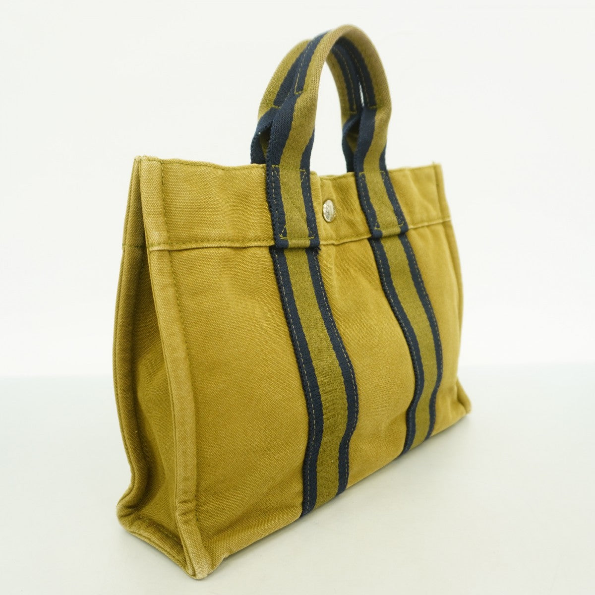 6aa0138】エルメス トートバッグ フールトゥPM キャンバス カーキ