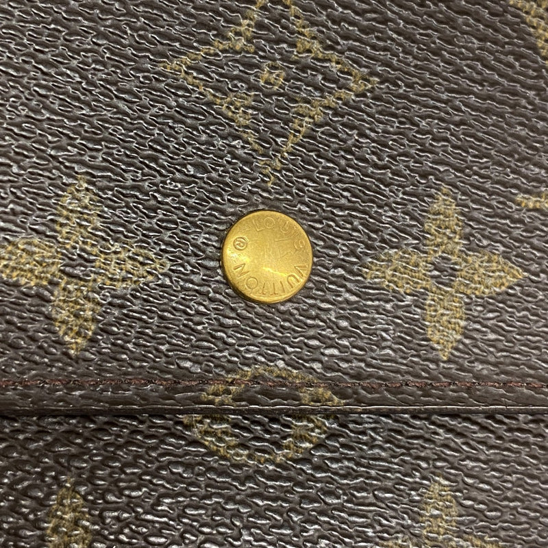 6ab0405】ルイヴィトン 三つ折り長財布 モノグラム ポルトトレゾール