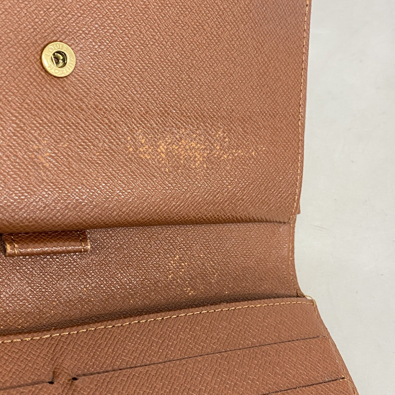 6ab0405】ルイヴィトン 三つ折り長財布 モノグラム ポルトトレゾール