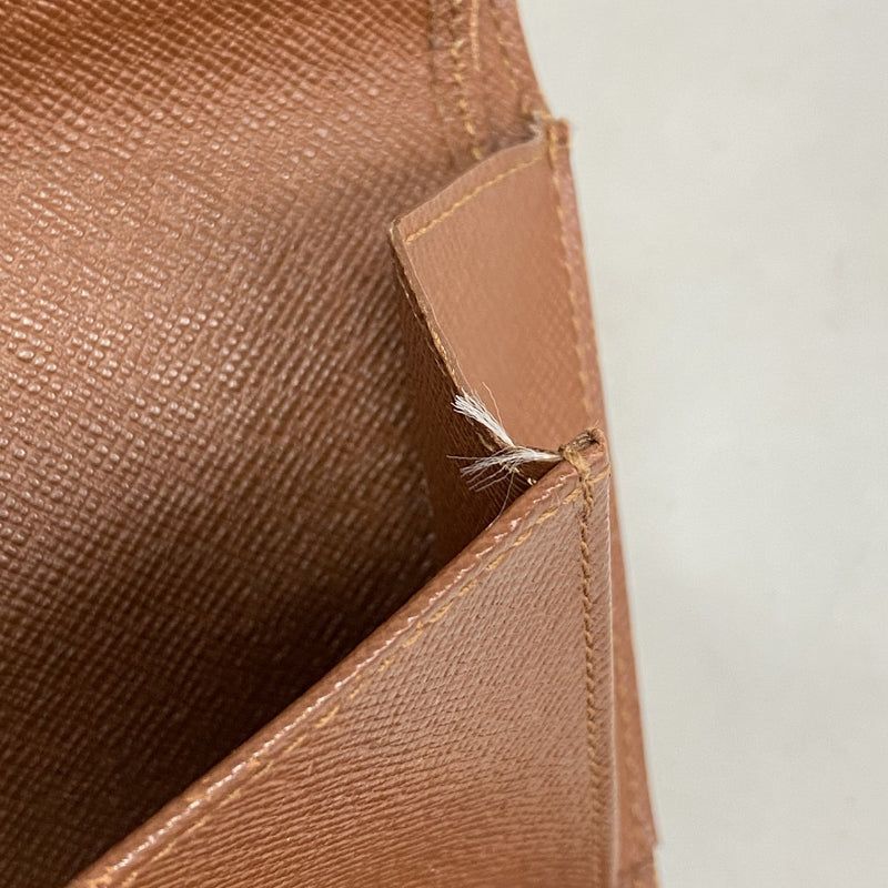 6ab0405】ルイヴィトン 三つ折り長財布 モノグラム ポルトトレゾール