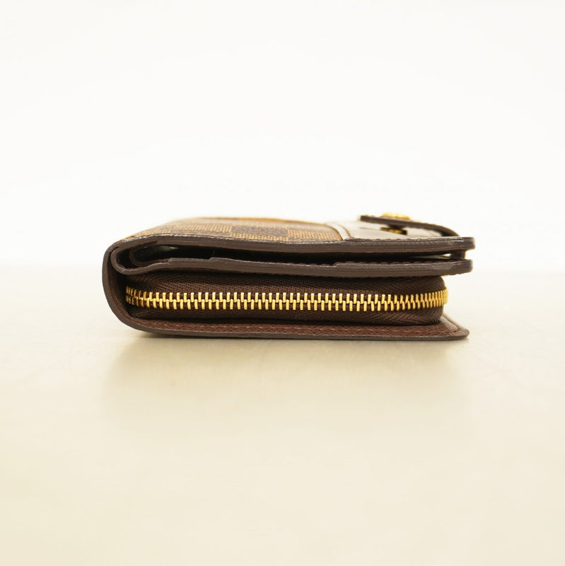 6ab0435-k】ルイヴィトン 財布 ダミエ コンパクトジップ N61668 エベヌ