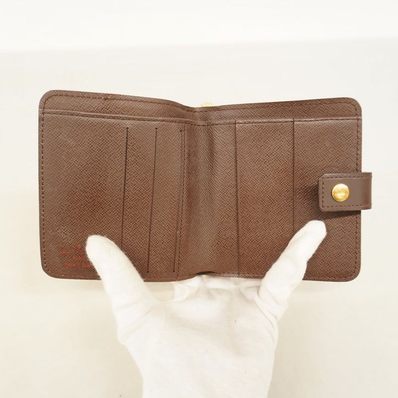6ab0435-k】ルイヴィトン 財布 ダミエ コンパクトジップ N61668 エベヌ