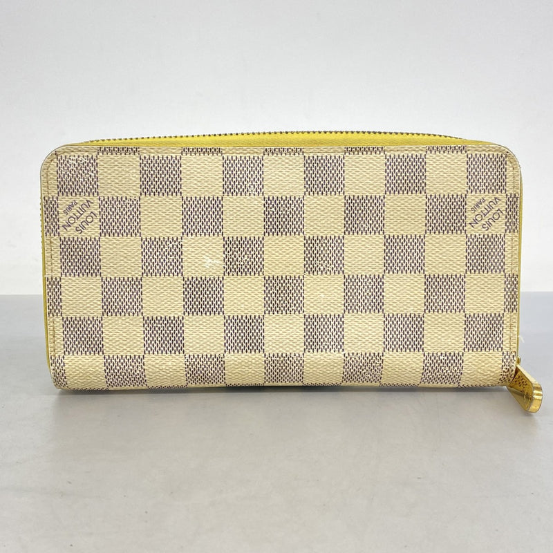 6ab0662-k】ルイヴィトン 長財布 ダミエ・アズール ジッピーウォレット