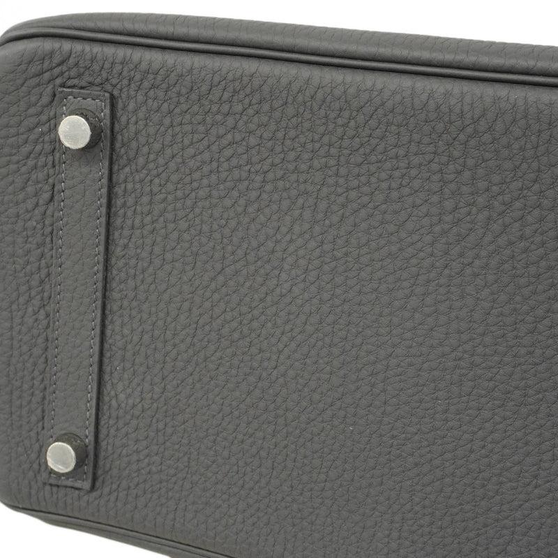 ★在庫処分★最終価格★SALE【6ab0726-g】エルメス ハンドバッグ バーキン30 トゴ グリミスティ シルバー金具 W刻印【中古】レディース