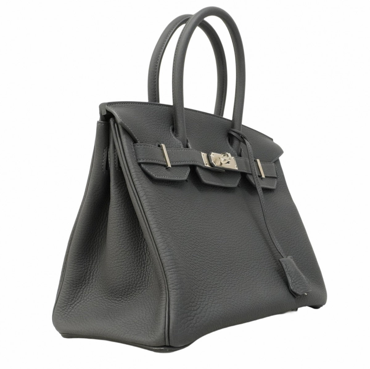 ★在庫処分★最終価格★SALE【6ab0726-g】エルメス ハンドバッグ バーキン30 トゴ グリミスティ シルバー金具 W刻印【中古】レディース