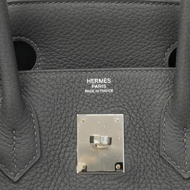 ★在庫処分★最終価格★SALE【6ab0726-g】エルメス ハンドバッグ バーキン30 トゴ グリミスティ シルバー金具 W刻印【中古】レディース