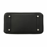 【6ab0728-g】エルメス ハンドバッグ バーキン25 スイフト ブラック シルバー金具 C刻印【中古】レディース