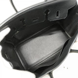 【6ab0728-g】エルメス ハンドバッグ バーキン25 スイフト ブラック シルバー金具 C刻印【中古】レディース