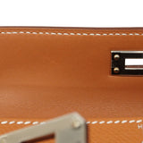 ★SALE【6ab0729-g】エルメス ハンドバッグ ミニケリー2 ヴォーエプソン ゴールド シルバー金具 K刻印 2wayバッグ【中古】レディース