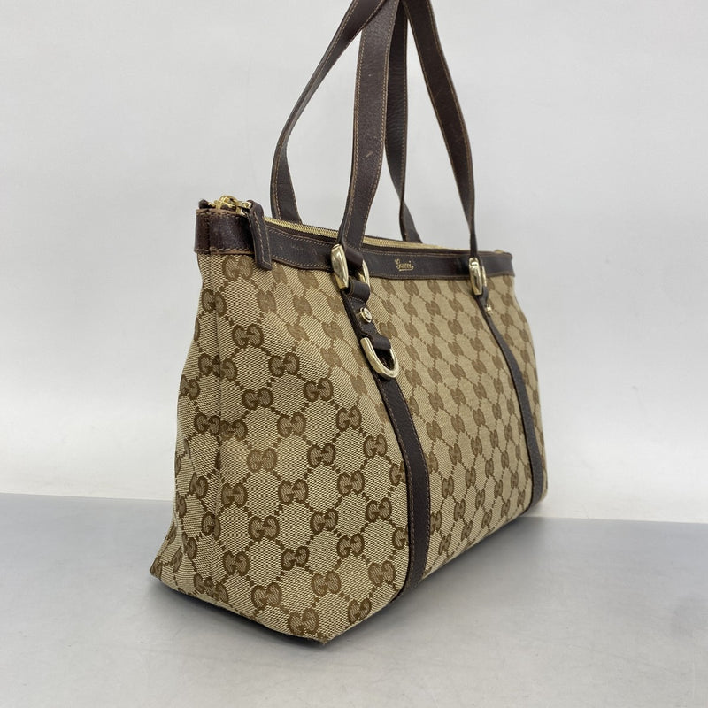 6ab0790-k】グッチ トートバッグ GGキャンバス/アビー 141470