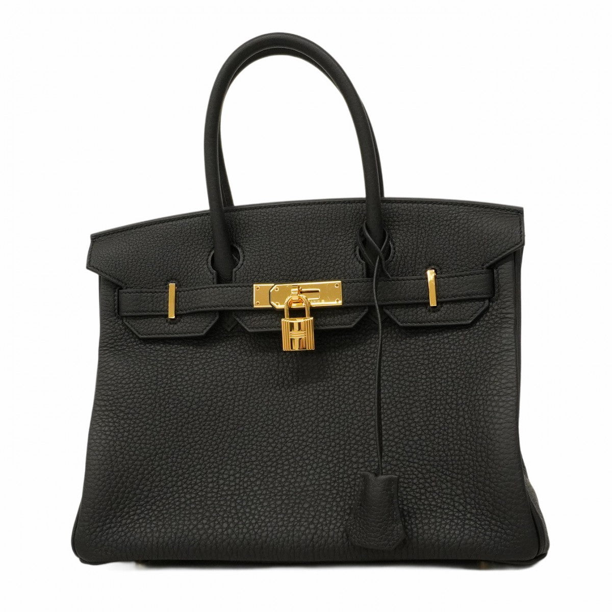 ★在庫処分★最終価格★SALE【6ab0843-e-g】エルメス ハンドバッグ バーキン30 トゴ ブラック ゴールド金具 K刻印【中古】レディース