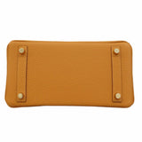 ★SALE【6ab0940-g】エルメス ハンドバッグ バーキン25 タッチ トゴ ニロティカス キャラメル/タバックキャメル ゴールド金具 Z刻印【中古】レディース