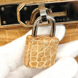 ★SALE【6ab0941-g】エルメス ハンドバッグ ケリー28 ポロサス プシエール シルバー金具 □C刻印 2wayバッグ【中古】レディース