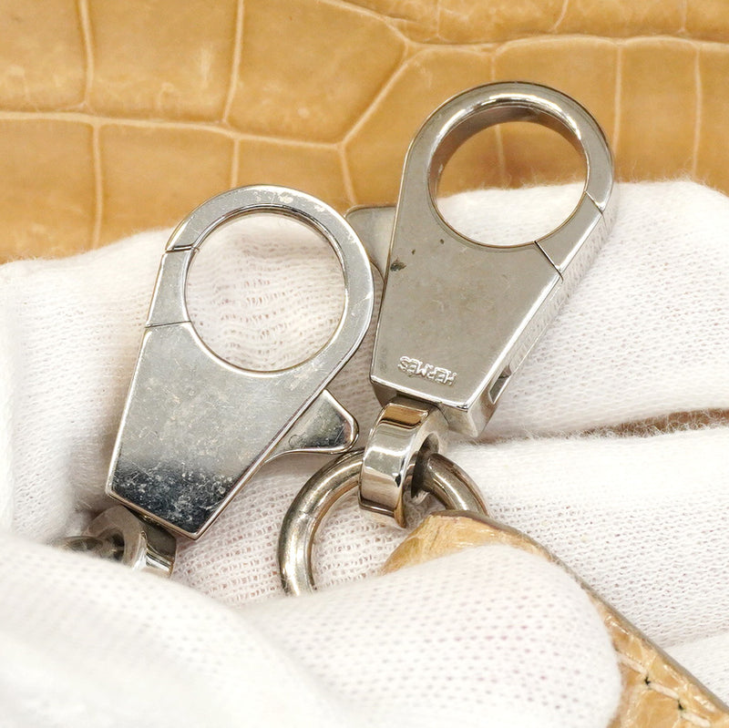 ★SALE【6ab0941-g】エルメス ハンドバッグ ケリー28 ポロサス プシエール シルバー金具 □C刻印 2wayバッグ【中古】レディース