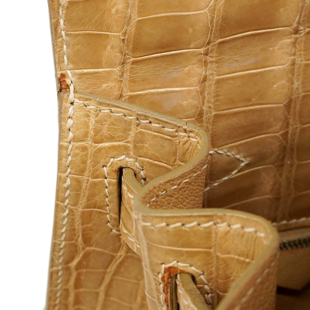 ★SALE【6ab0941-g】エルメス ハンドバッグ ケリー28 ポロサス プシエール シルバー金具 □C刻印 2wayバッグ【中古】レディース