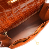 【6ab0942-g】エルメス ハンドバッグ ケリー28 ポロサス ミール ゴールド金具 □F刻印 2wayバッグ【中古】レディース