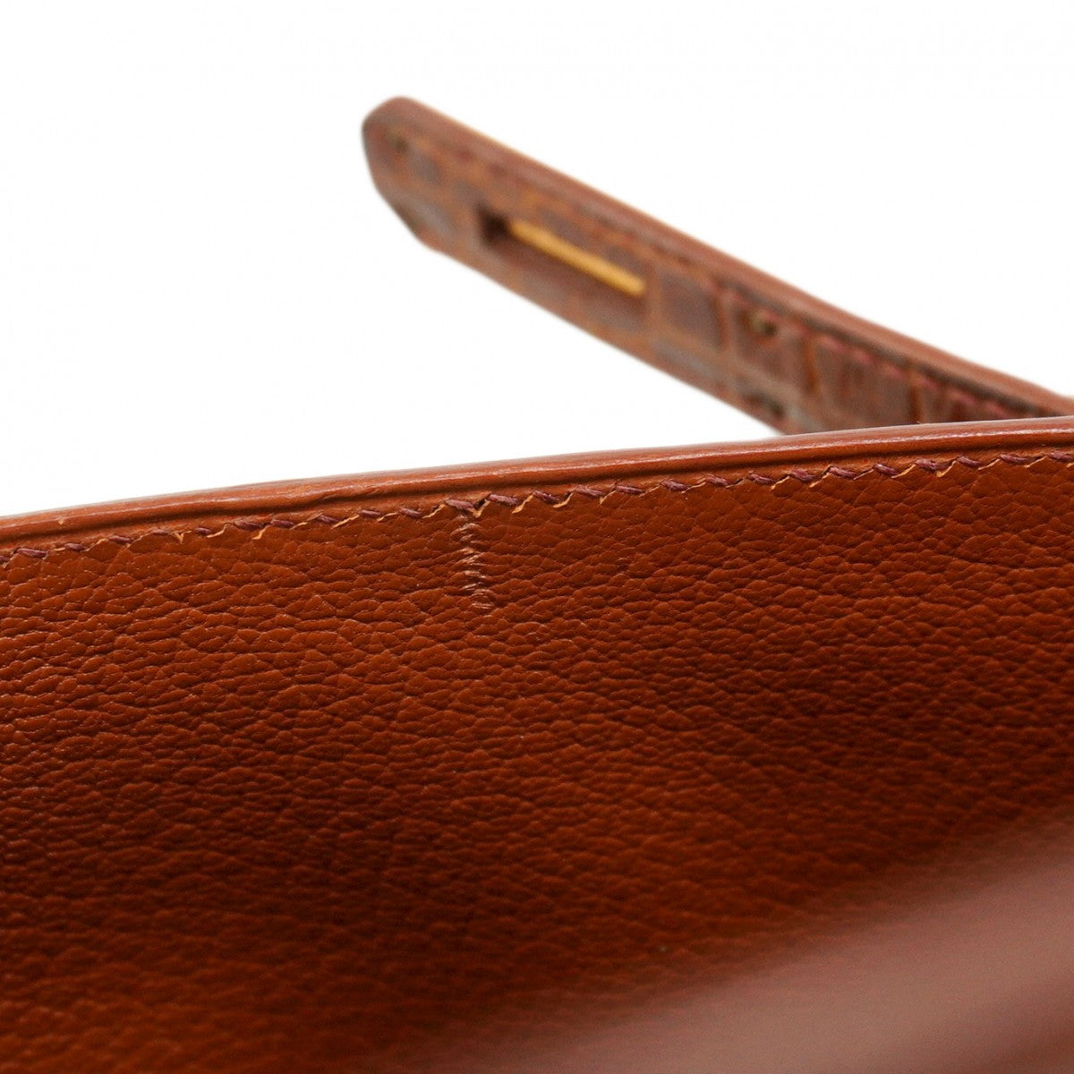 【6ab0942-g】エルメス ハンドバッグ ケリー28 ポロサス ミール ゴールド金具 □F刻印 2wayバッグ【中古】レディース