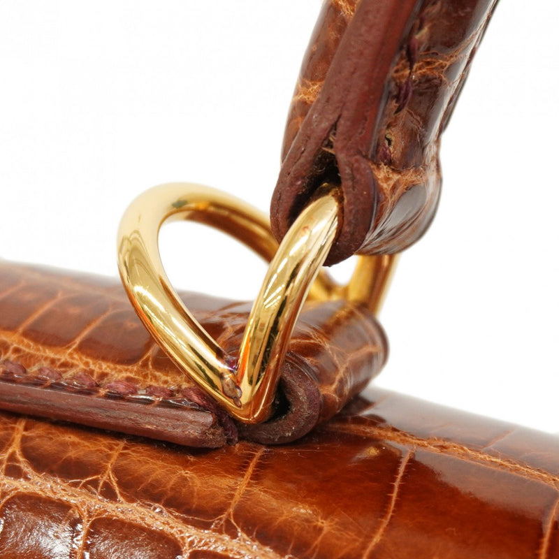 【6ab0942-g】エルメス ハンドバッグ ケリー28 ポロサス ミール ゴールド金具 □F刻印 2wayバッグ【中古】レディース