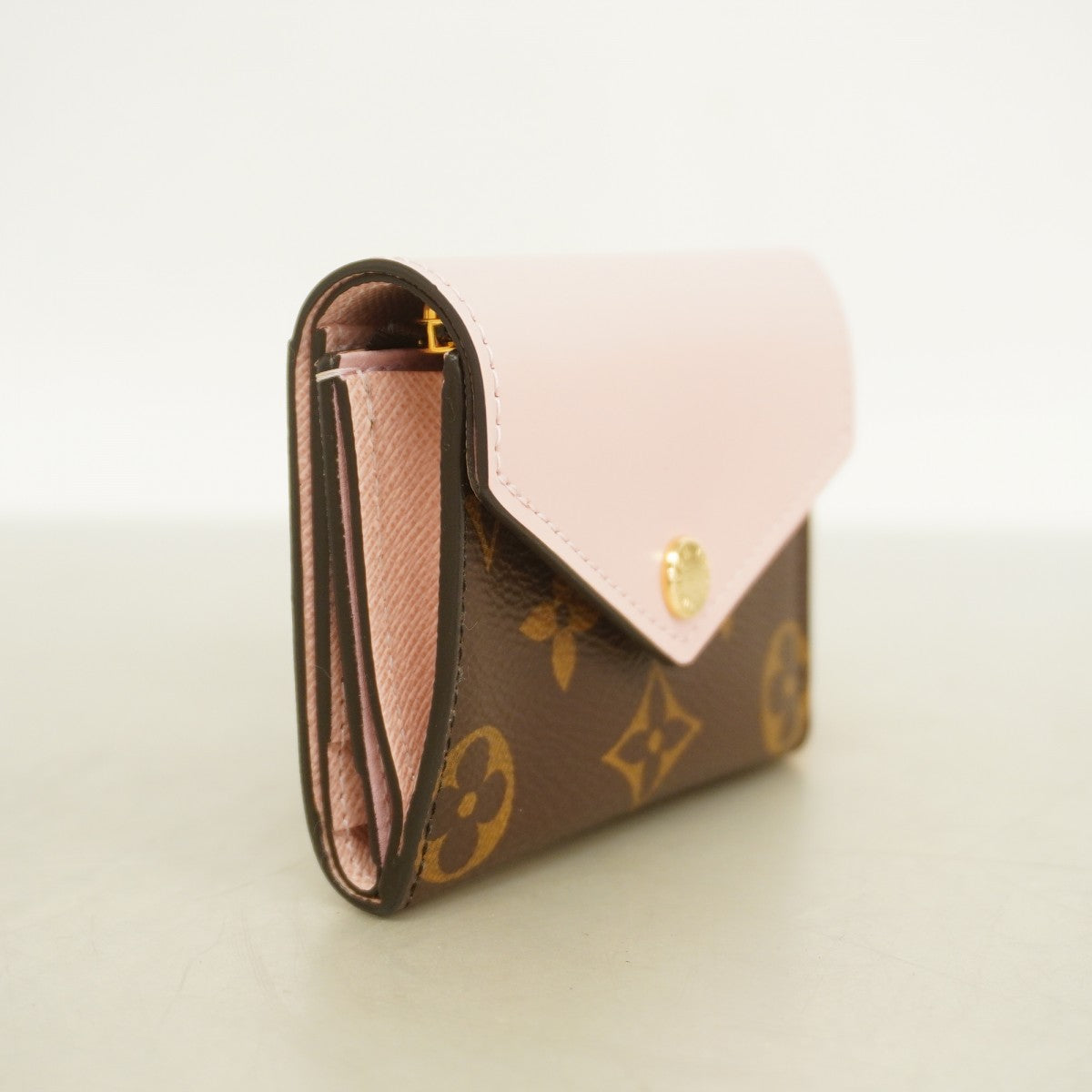6ab1108】ルイヴィトン 三つ折り財布 モノグラム ポルトフォイユゾエ