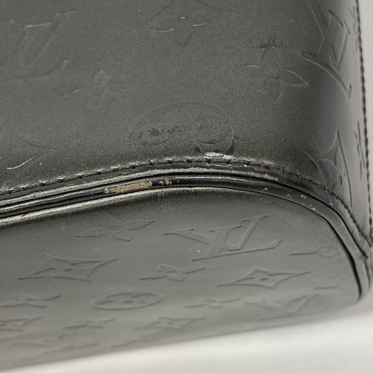 【6ab1287】ルイヴィトン トートバッグ モノグラム・マット ストックトン M55112 ノワール【中古】レディース