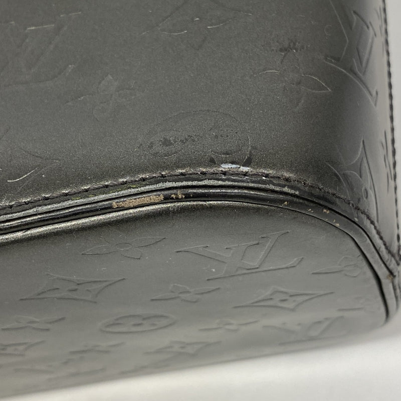 【6ab1287】ルイヴィトン トートバッグ モノグラム・マット ストックトン M55112 ノワール【中古】レディース