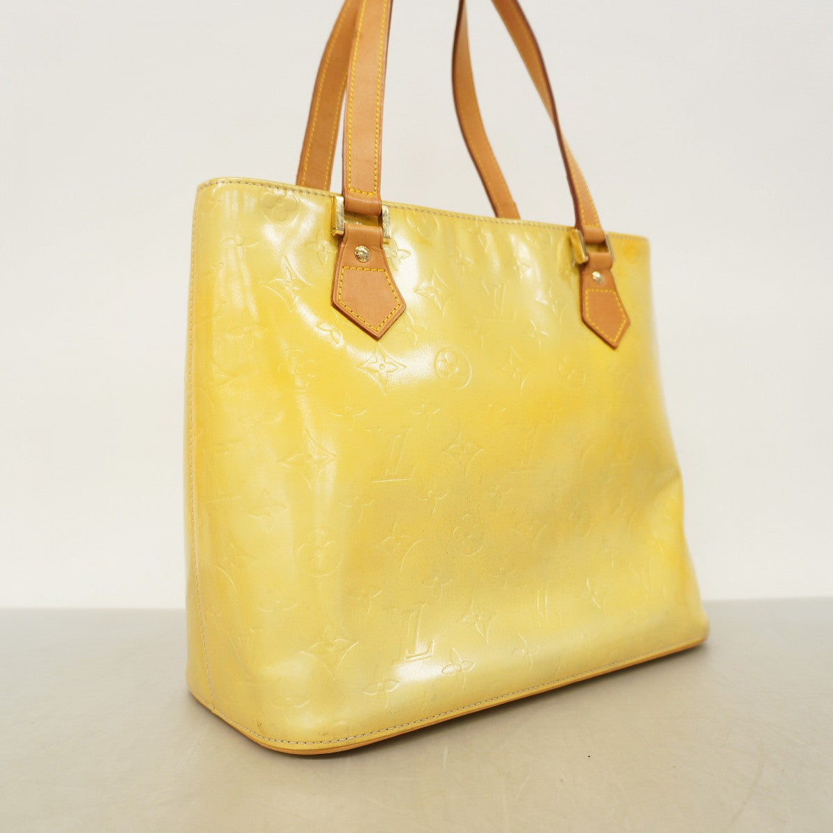 6ab1554】ルイヴィトン トートバッグ ヴェルニ ヒューストン M91053