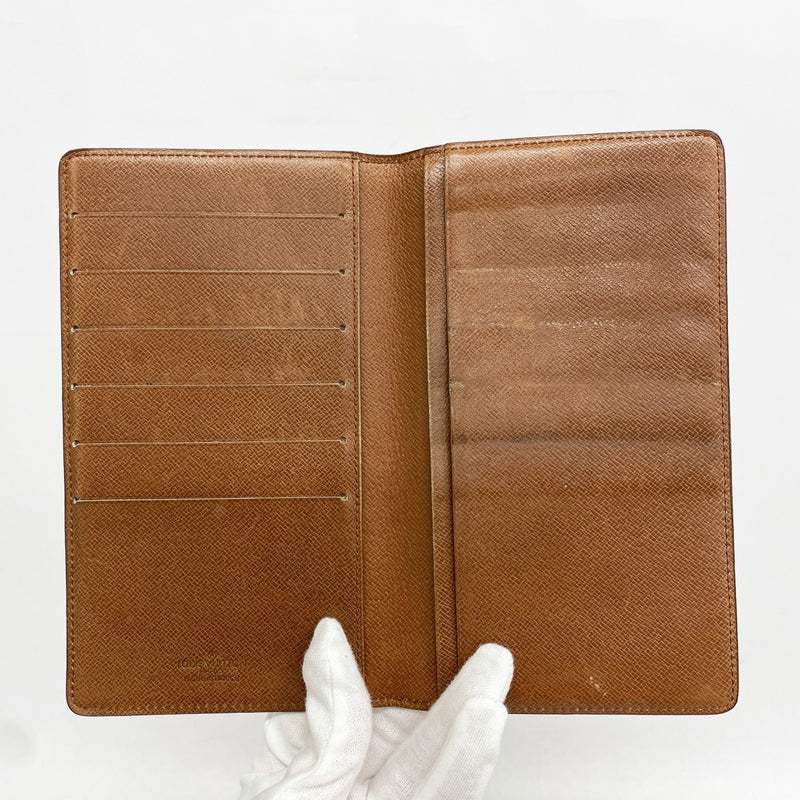 6ab1577】ルイヴィトン 長札入れ モノグラム ポルトカルトクレディ円