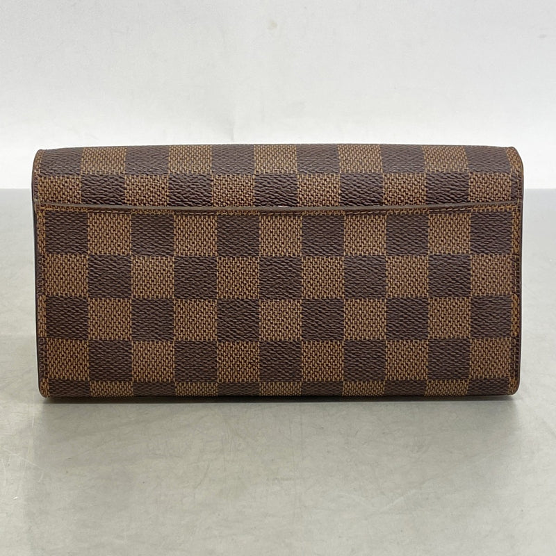 6ab1826】ルイヴィトン 長財布 ダミエ ポルトフォイユサラ N60144