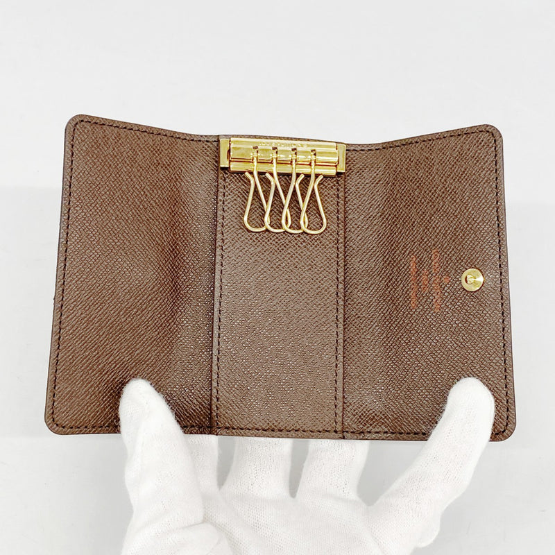 6ac1998-k】ルイヴィトン キーケース ダミエ ミュルティクレ4 N62631