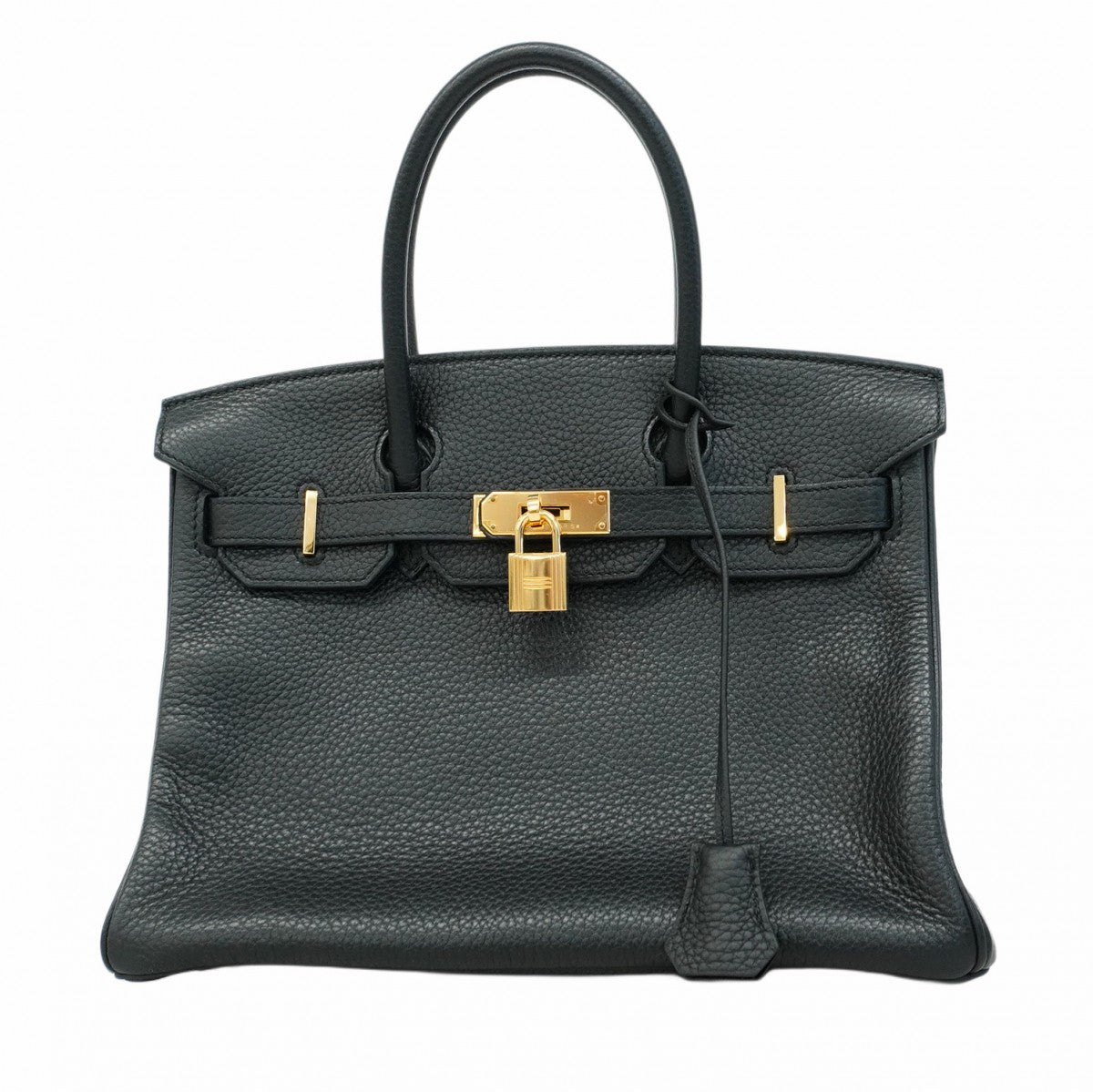 ★最終価格★SALE【6ac2176-g】エルメス ハンドバッグ バーキン30 トリヨンクレマンス ブラック ゴールド金具 T刻印【中古】レディース
