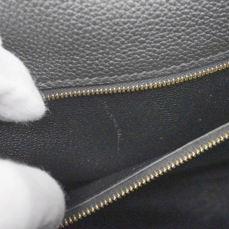 【6ad4030-g】エルメス ハンドバッグ ケリー28 トゴ ブラック ゴールド金具 A刻印 2wayバッグ【中古】レディース