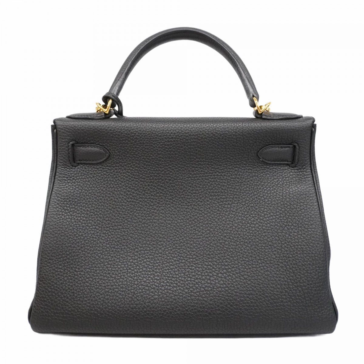 【6ad4030-g】エルメス ハンドバッグ ケリー28 トゴ ブラック ゴールド金具 A刻印 2wayバッグ【中古】レディース