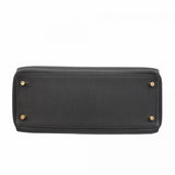 【6ad4030-g】エルメス ハンドバッグ ケリー28 トゴ ブラック ゴールド金具 A刻印 2wayバッグ【中古】レディース