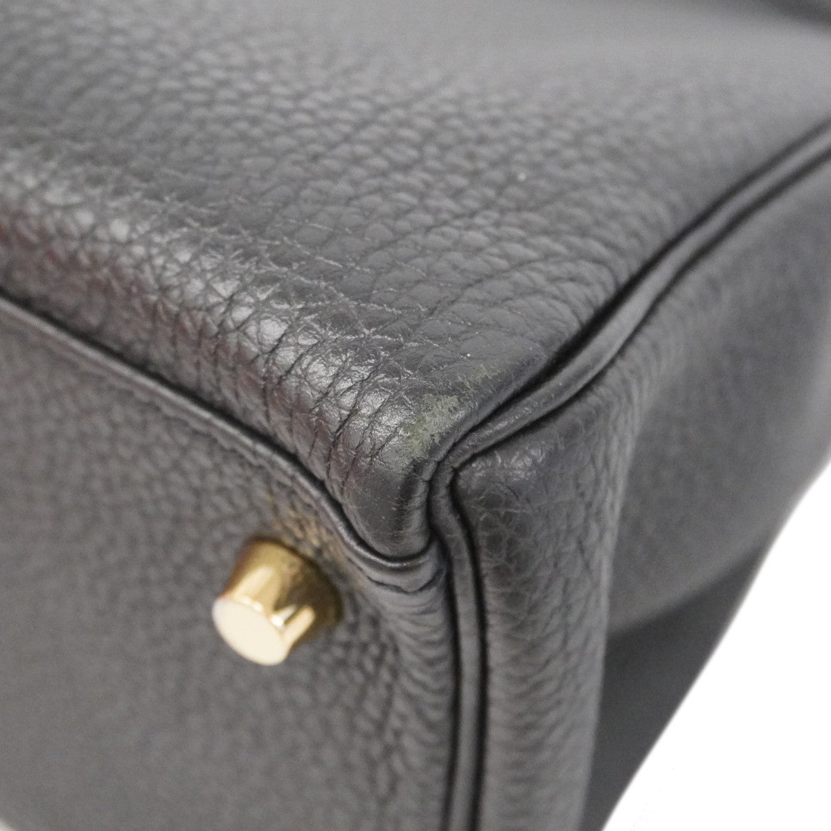 【6ad4030-g】エルメス ハンドバッグ ケリー28 トゴ ブラック ゴールド金具 A刻印 2wayバッグ【中古】レディース