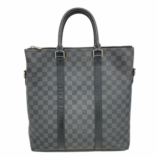 【6ad4075】ルイヴィトン トートバッグ ダミエ・グラフィット アントントート N40000 ブラック グレー【中古】メンズ