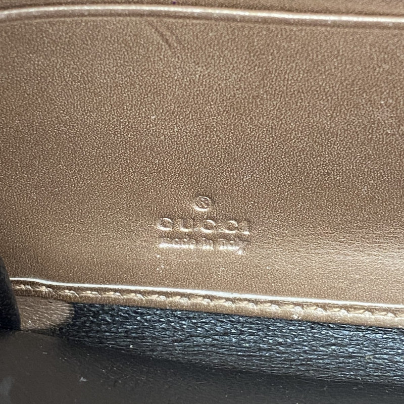 【6ad4100-k】グッチ 長財布 グッチシマ 233025 レザー ピンク ゴールド金具【中古】レディース