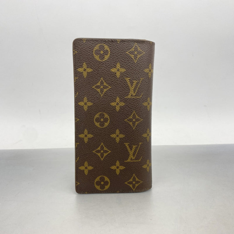 6ad4437】ルイヴィトン 長財布 モノグラム ポルトフォイユブラザ