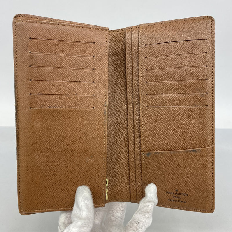 6ad4437】ルイヴィトン 長財布 モノグラム ポルトフォイユブラザ