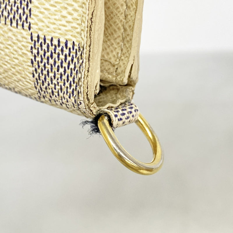 【美品】ルイヴィトン ☆ポルトフォイユアンソリット ダミエ アズール 長財布 LOUIS VUITTON（ルイ・ヴィトン） 2つ折り長財布 ポルトフォイユ