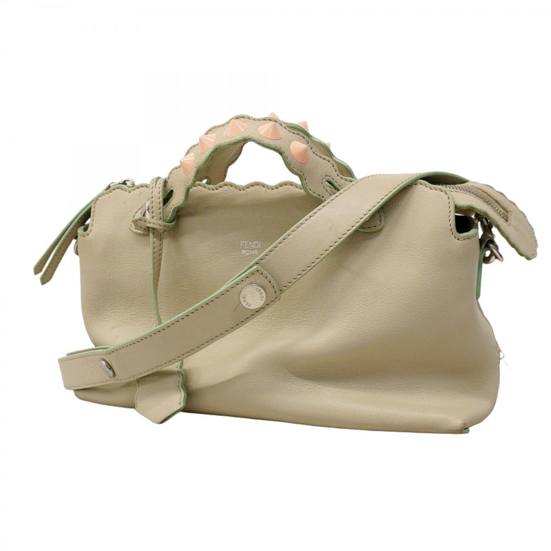 6ad4699】フェンディ ハンドバッグ バイザウェイ レザー ベージュ