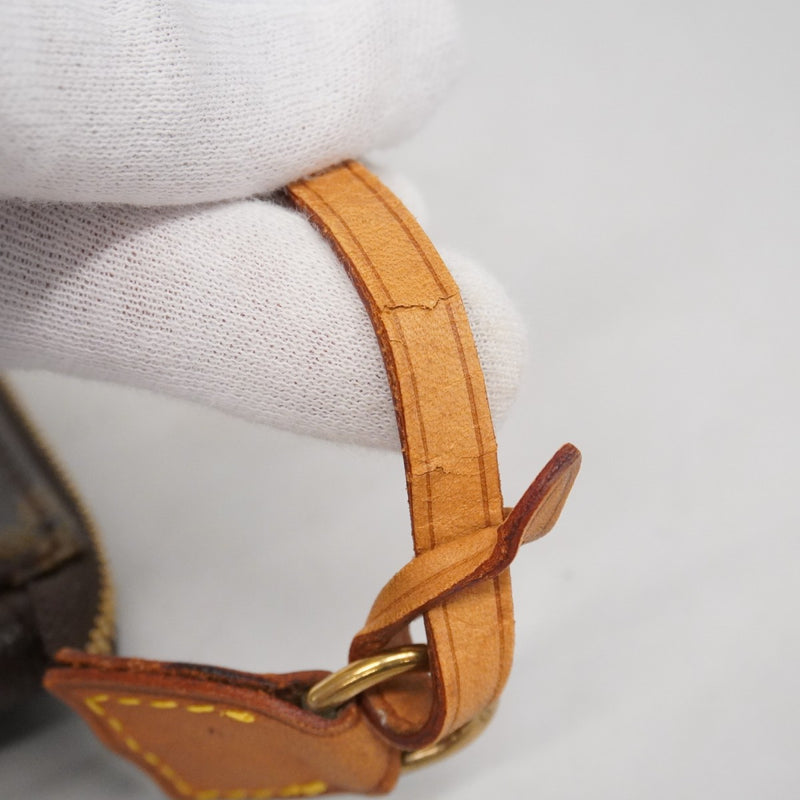 未使用級/ルイヴィトン　ポーチ　ポシェットアクセソワール　モノグラム　ブラウン LOUIS VUITTON（ルイ・ヴィトン） 良品 モノグラム ポシェット アクセ