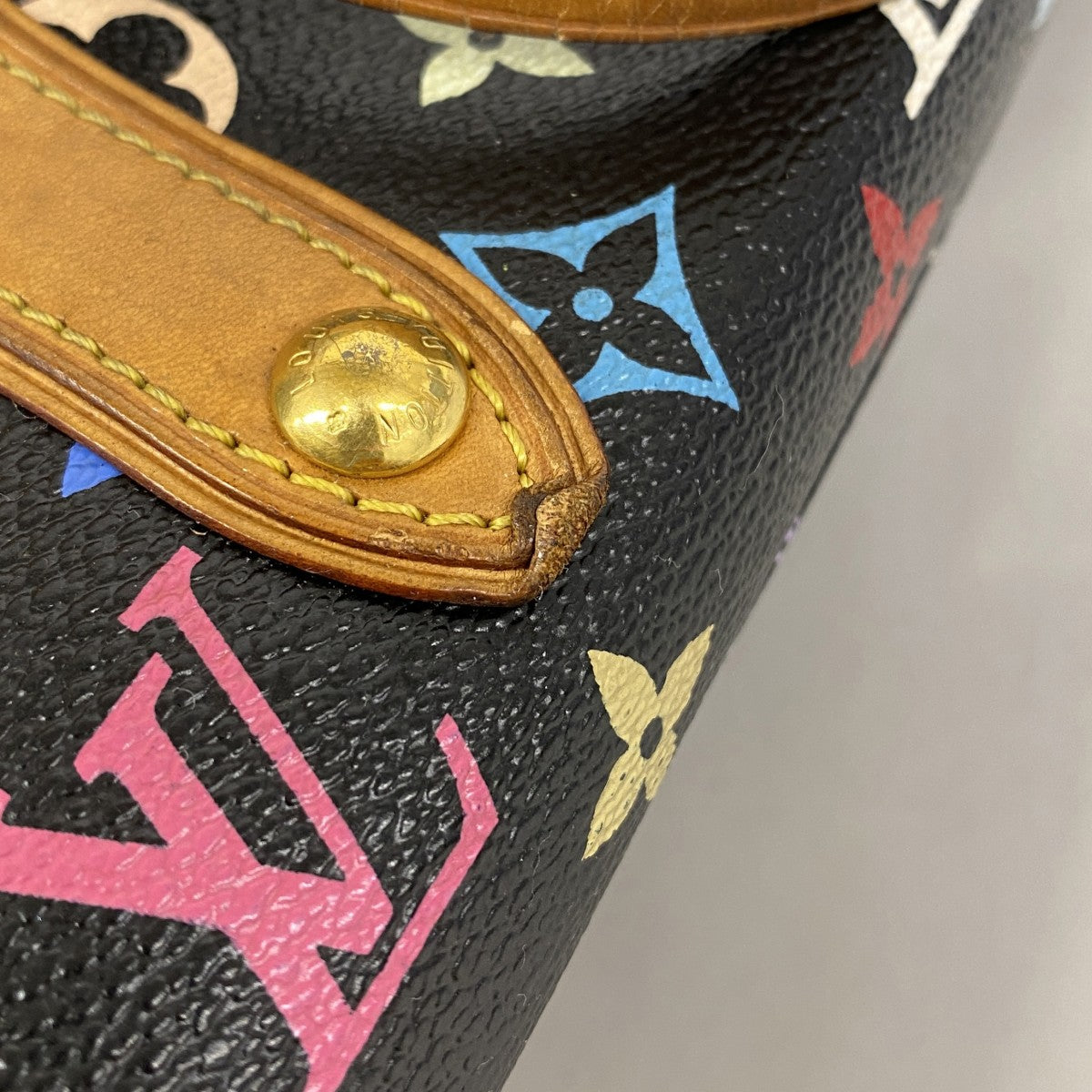 【6ae5114-k】ルイヴィトン トートバッグ モノグラム・マルチカラー オーレリアMM M40095 ノワール【中古】レディース