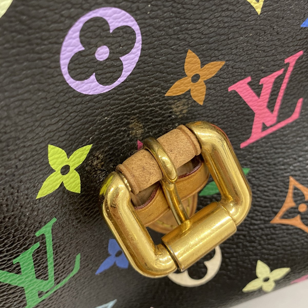 【6ae5114-k】ルイヴィトン トートバッグ モノグラム・マルチカラー オーレリアMM M40095 ノワール【中古】レディース