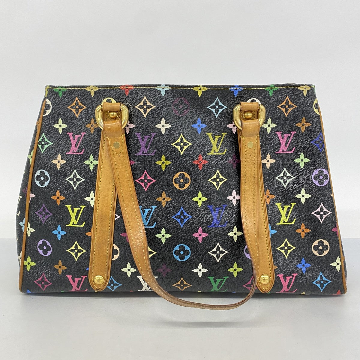 【6ae5114-k】ルイヴィトン トートバッグ モノグラム・マルチカラー オーレリアMM M40095 ノワール【中古】レディース
