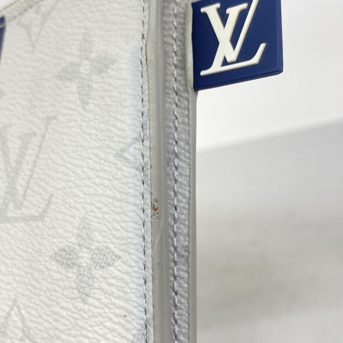 【6ae5115-k】ルイヴィトン クラッチバッグ モノグラム・ホワイト ポシェットジュールPM M61745 ホワイト グレー【中古】メンズ