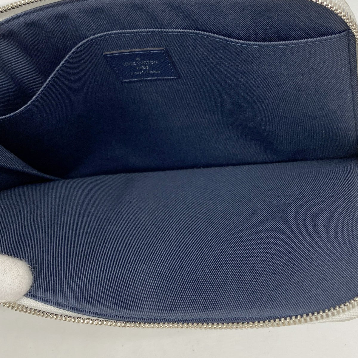 【6ae5115-k】ルイヴィトン クラッチバッグ モノグラム・ホワイト ポシェットジュールPM M61745 ホワイト グレー【中古】メンズ