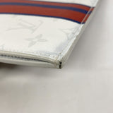 【6ae5115-k】ルイヴィトン クラッチバッグ モノグラム・ホワイト ポシェットジュールPM M61745 ホワイト グレー【中古】メンズ