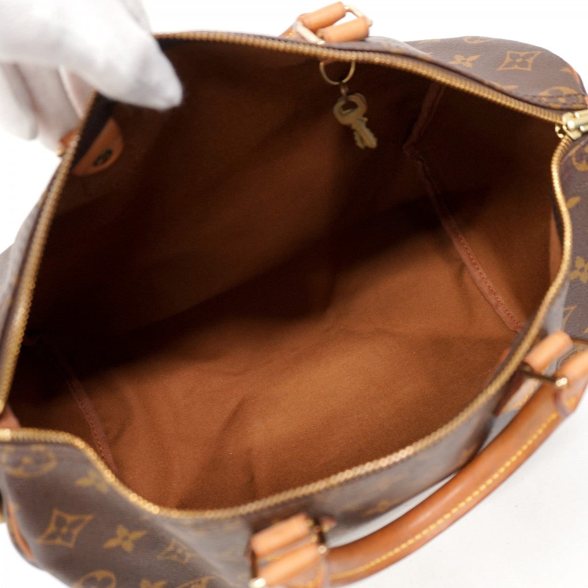 【6ae5120】ルイヴィトン ハンドバッグ モノグラム スピーディ35 M41107 ブラウン【中古】レディース