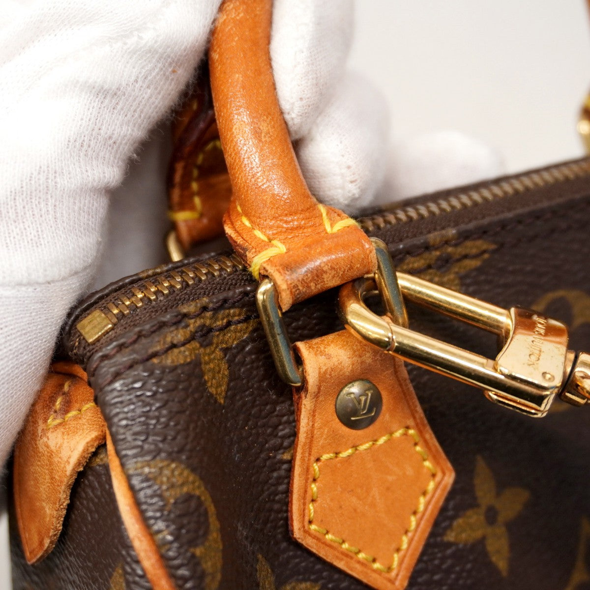 【6ae5121】ルイヴィトン ハンドバッグ モノグラム ミニスピーディ M41534 ブラウン【中古】レディース