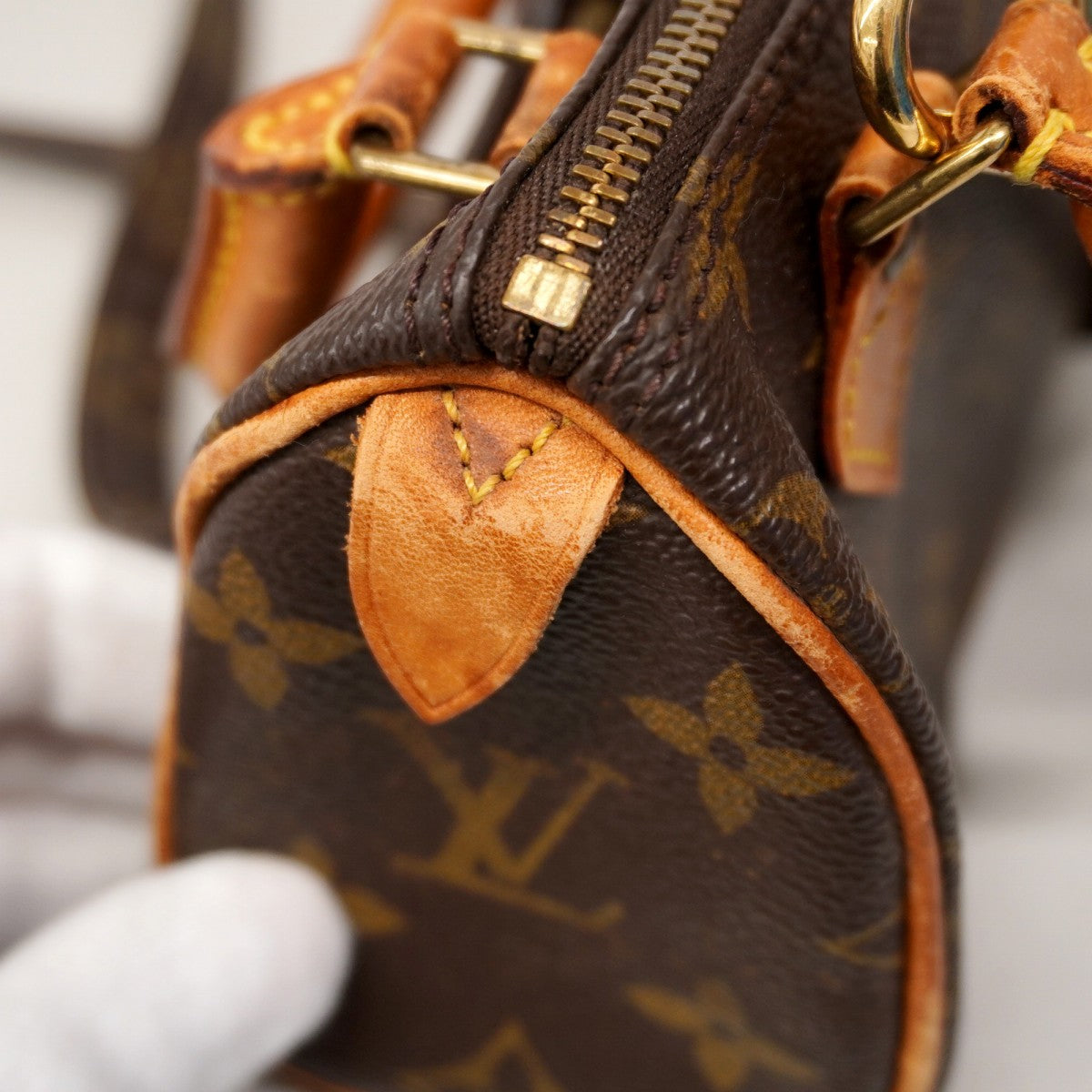 【6ae5121】ルイヴィトン ハンドバッグ モノグラム ミニスピーディ M41534 ブラウン【中古】レディース